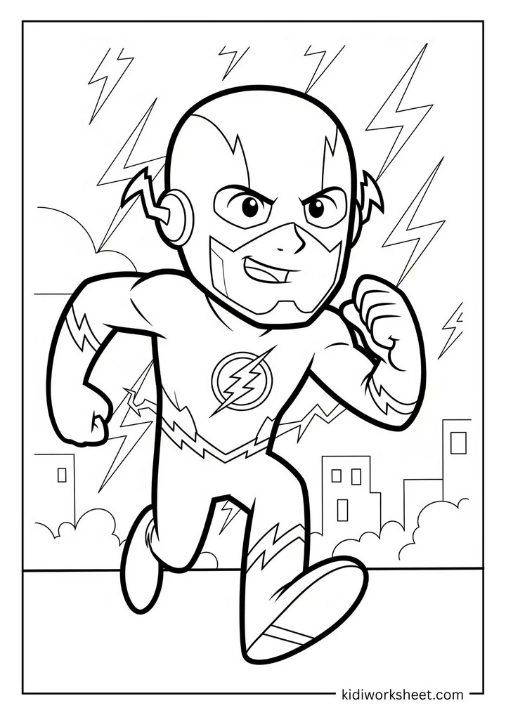 Chibi Flash running fast