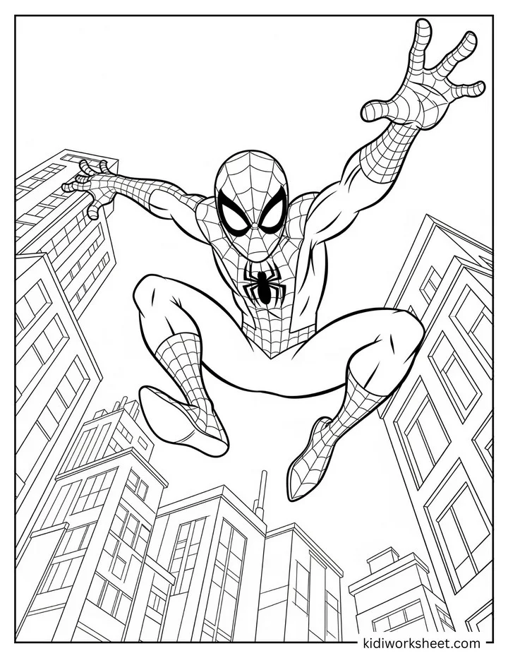 Spiderman Airborne City Jump