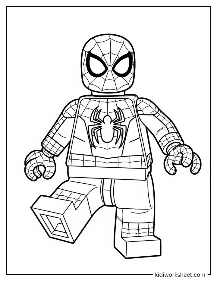Lego Spiderman Walking Figure