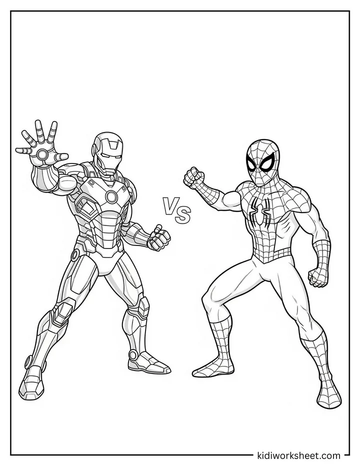 Iron Man vs Spiderman Battle