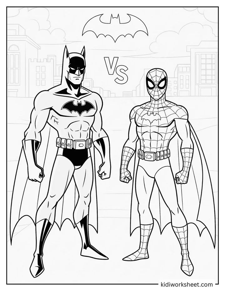 Batman vs Spiderman Confrontation