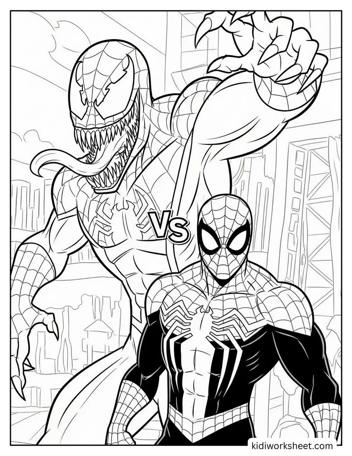 Venom vs Spiderman Fight