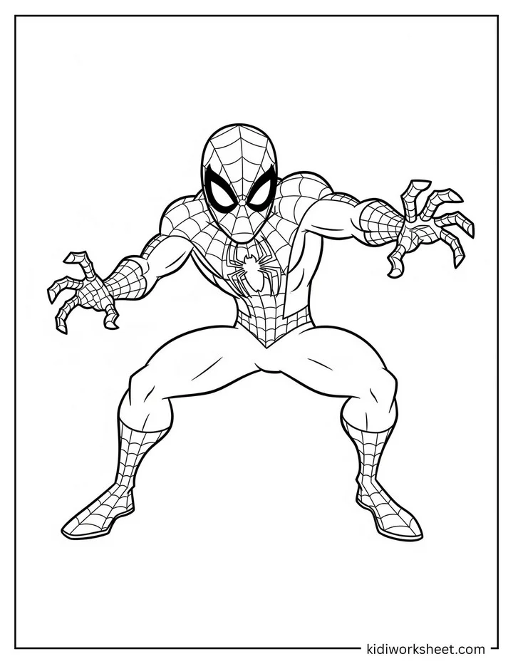 Spiderman Ready Attack Stance