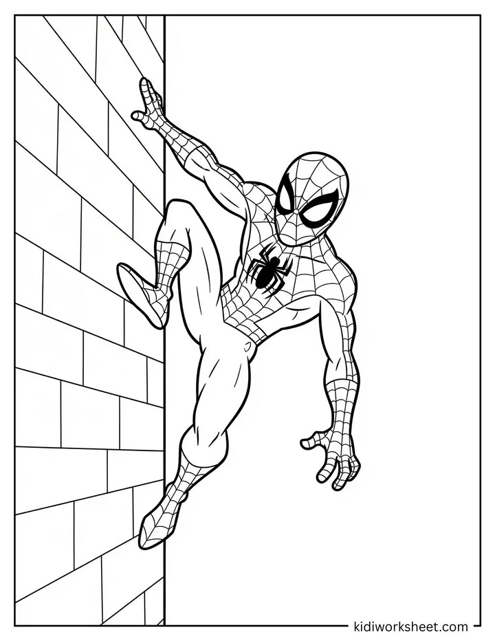 Spiderman Wall Crawl Side