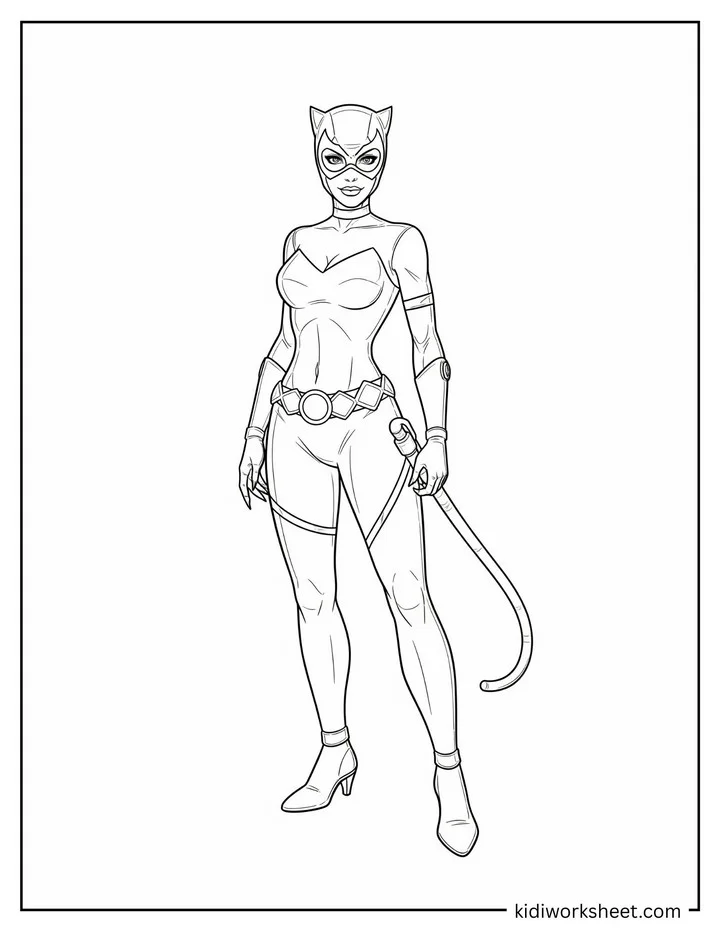 Catwoman with Whip Pose