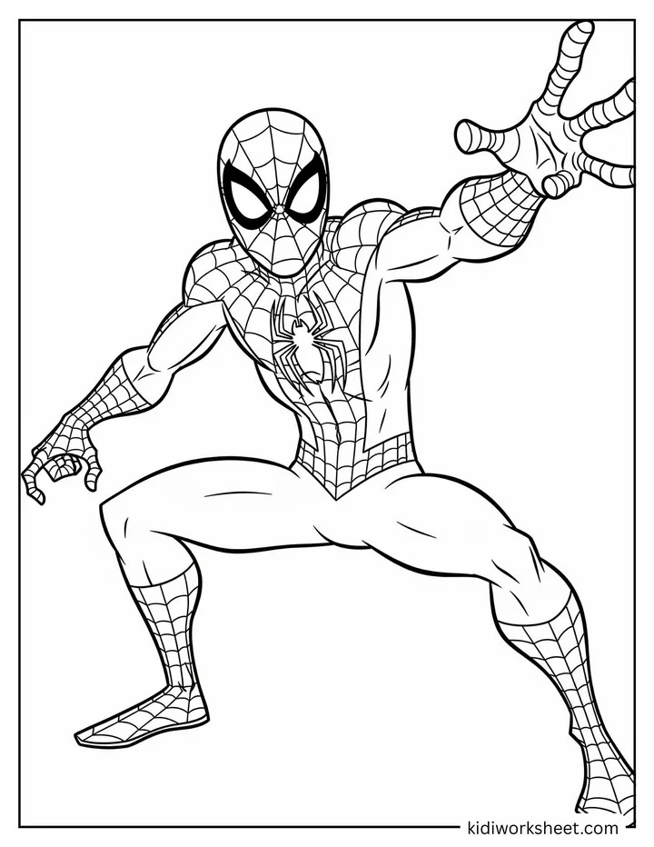 Spiderman Dynamic Action Pose