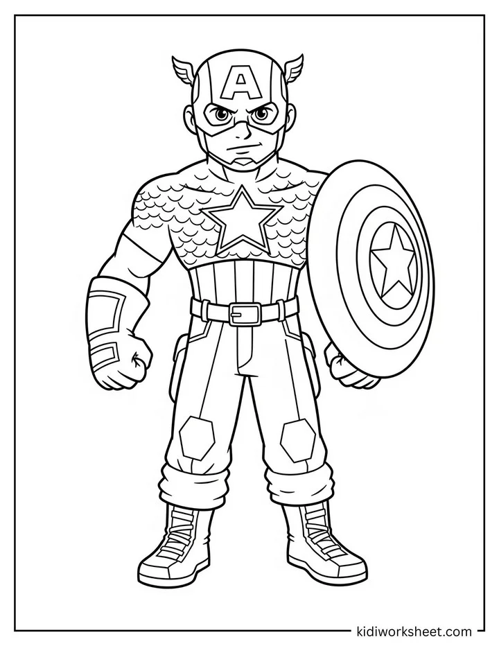 Chibi Captain America Shield