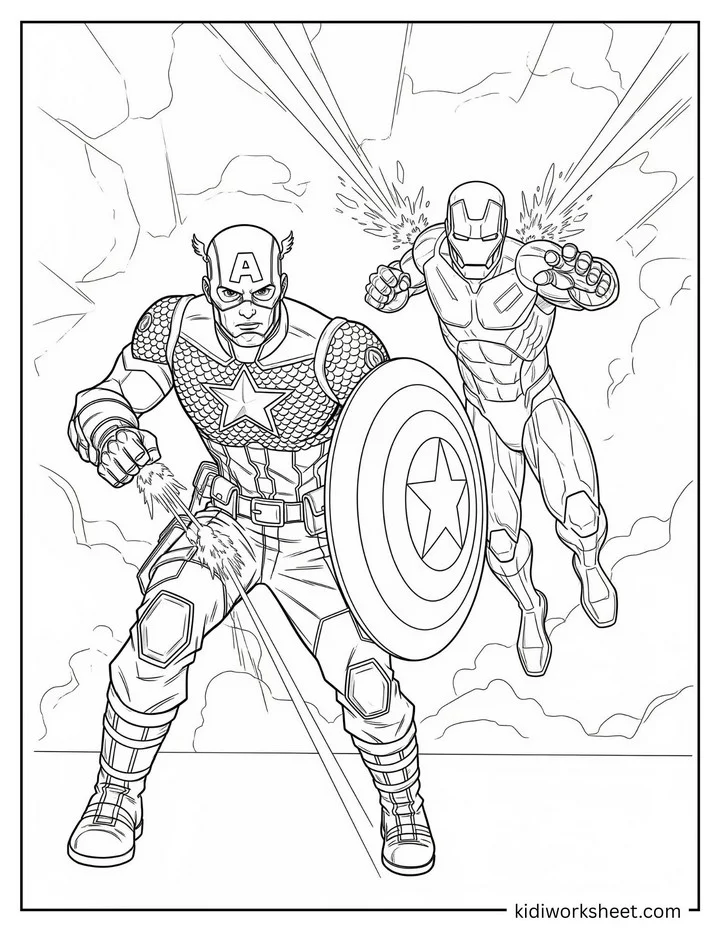 Captain America vs Iron Man Fight