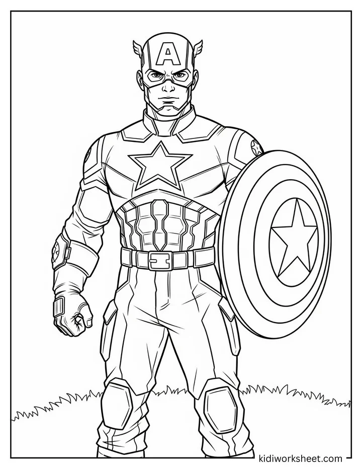 Captain America Heroic Standing Pose