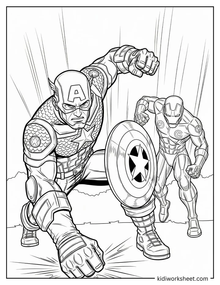 Avengers Battle Action Scene