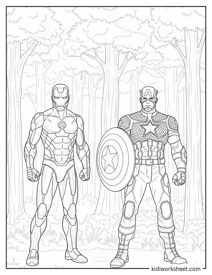 Superhero Coloring Fun Begins