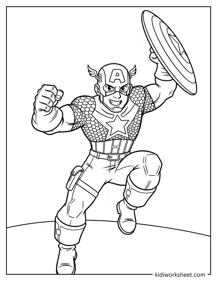 Brave Captain Action Pose