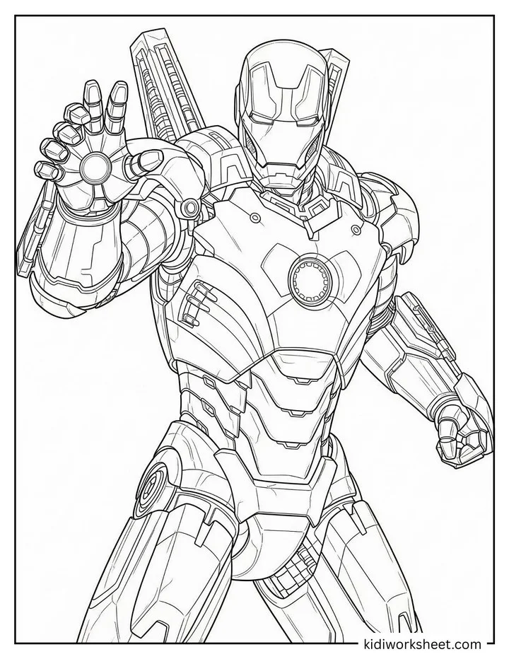 Iron Man Action Pose Page