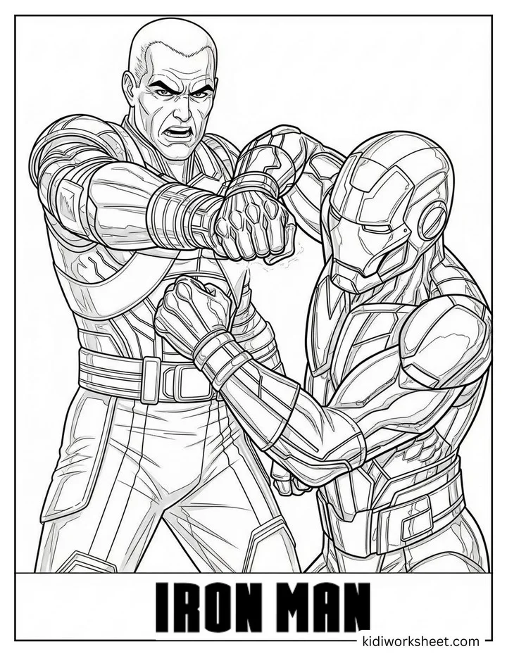 Iron Man vs Villain Fight