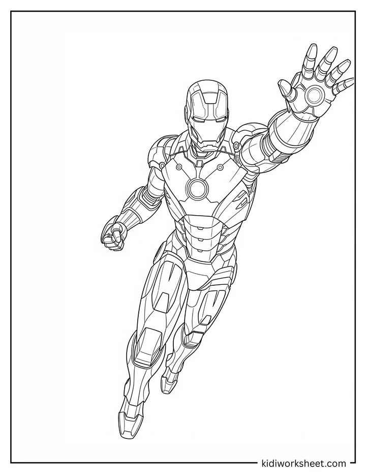 Iron Man Soaring Upward