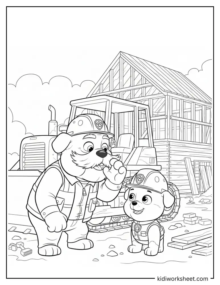 Rubble and his small friend